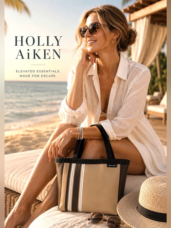Holly Aiken Handbags - HOLLY AIKEN SEDAN Daytona Earth Tones Tote